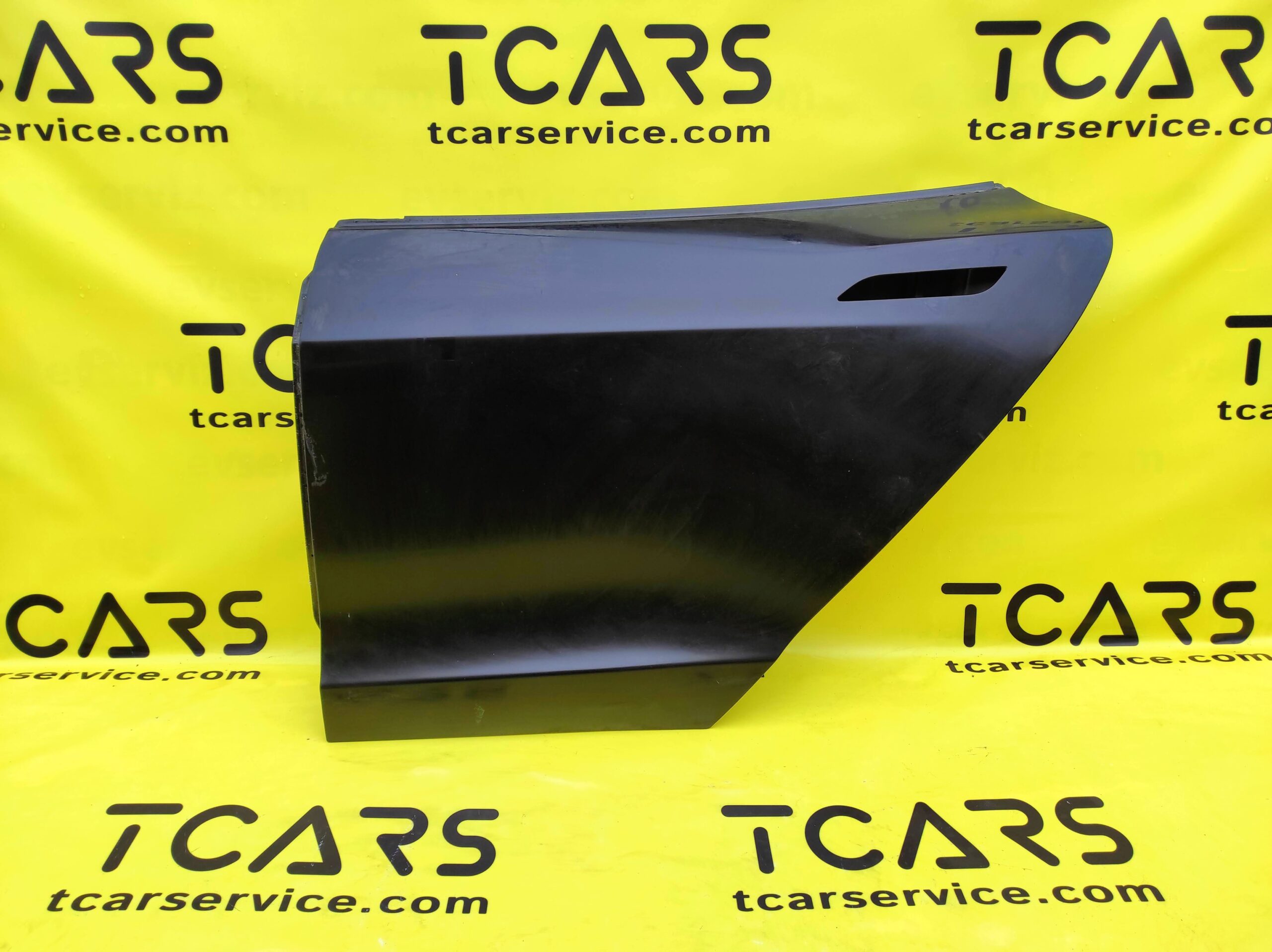 Tesla Model S 2012-2016 Rear Left Bare Door – BLACK PBSB – OEM (used) 6006394-E0-E