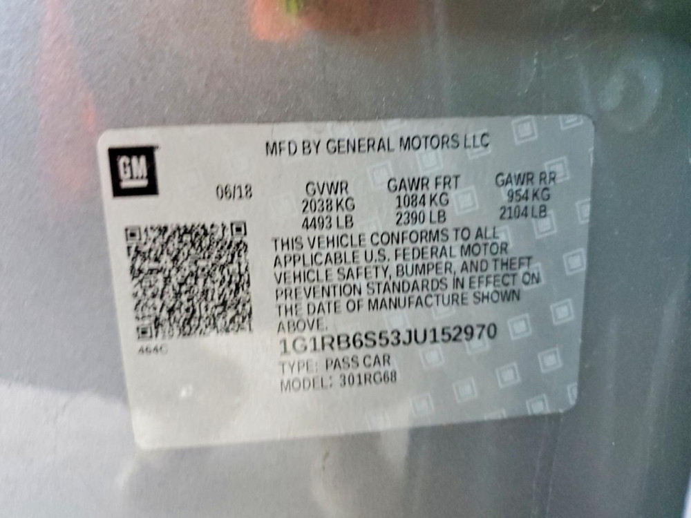 CHEVROLET VOLT PREMIER 2018  Фото №10