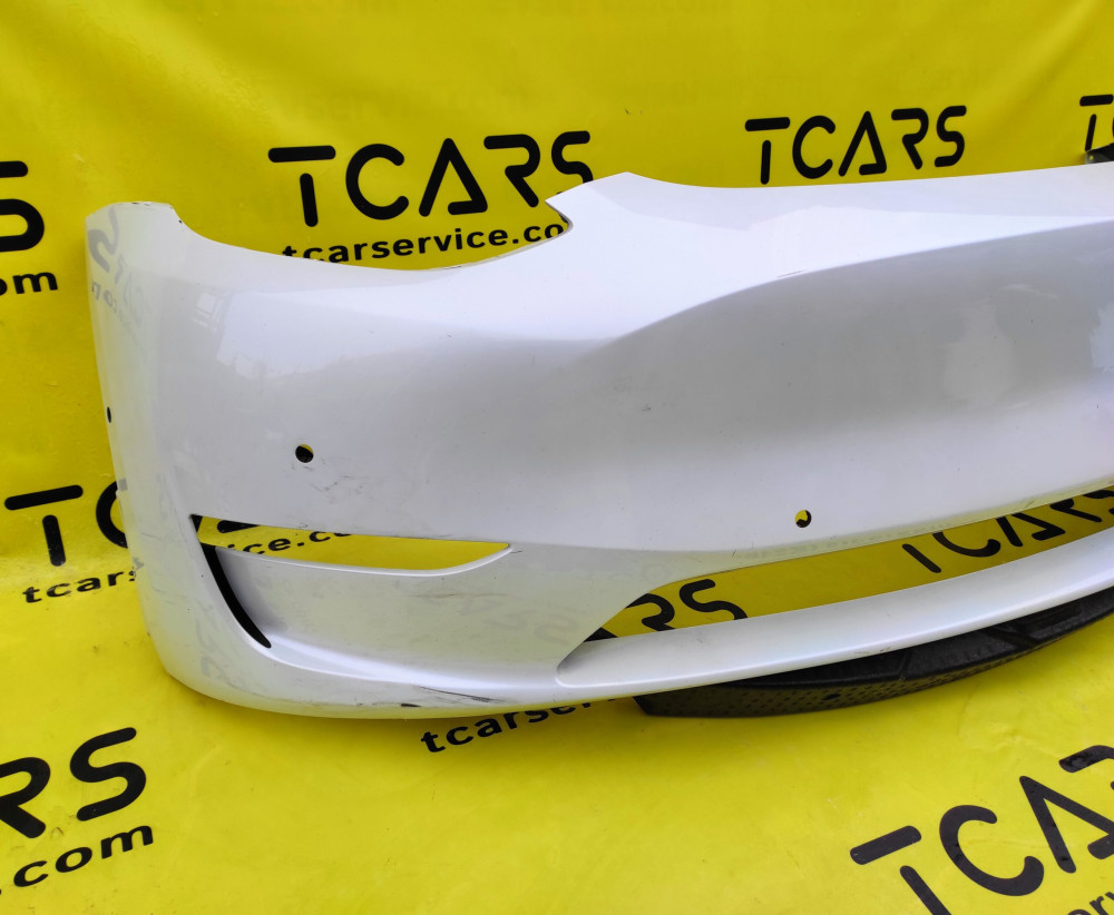 Tesla Model Y 2020-2024 Front Fascia SVC (Pearl White Multi-Coat-PPSW) OEM (used) 1493736-S3-A  Photo №2