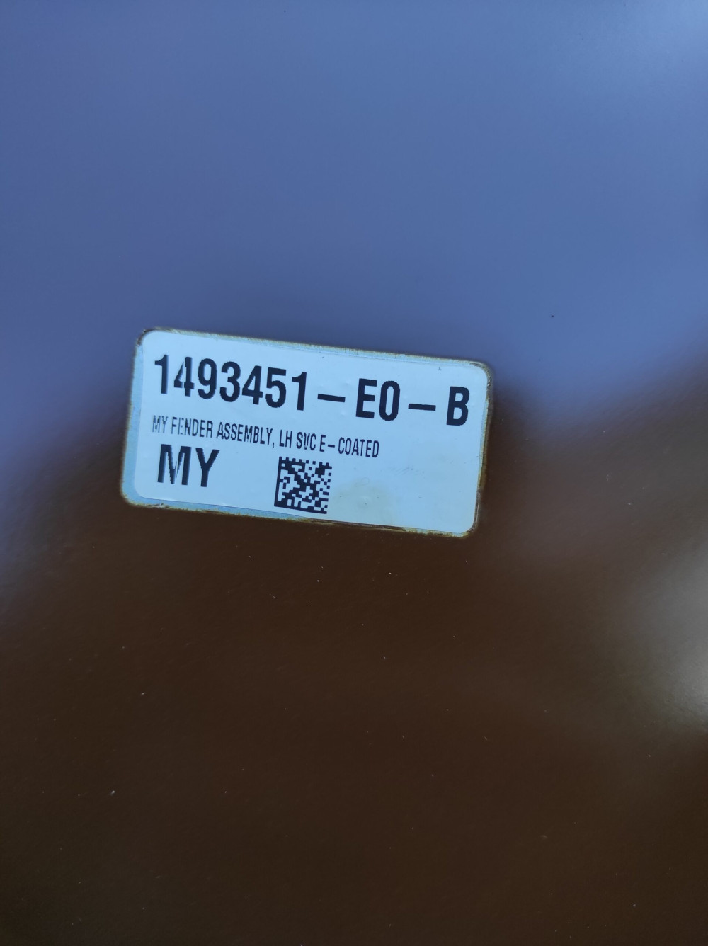 Крило переднє ліве Tesla Model Y 2020-2025 1493451-E0-B  Фото №4