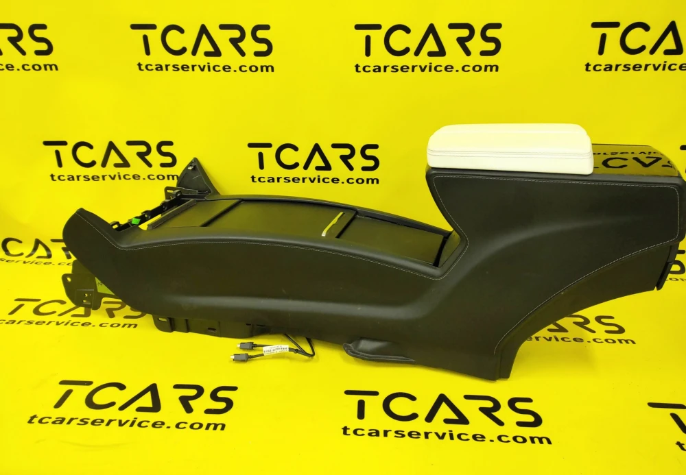 Tesla Model S 2016-2021 , X 2015-2021 Center Console Armrest with Storage Compartment Complete Assembly White OEM (used) 1026728-SX-W  Photo №3