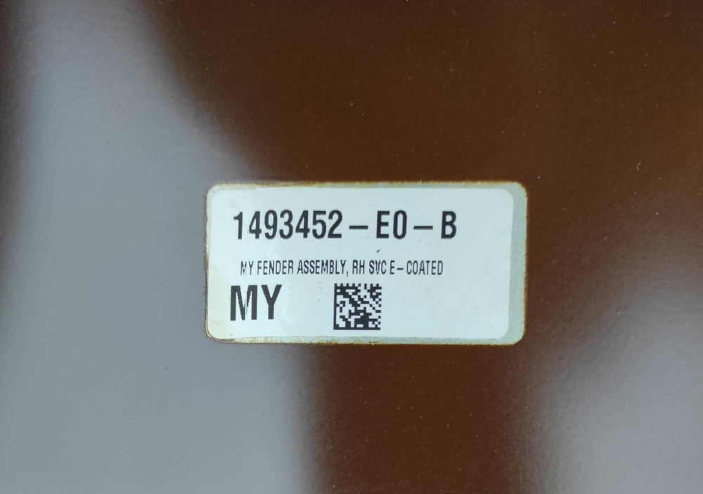 Крило переднє праве Tesla Model Y 2020-2024 1493452-E0-B  Фото №5
