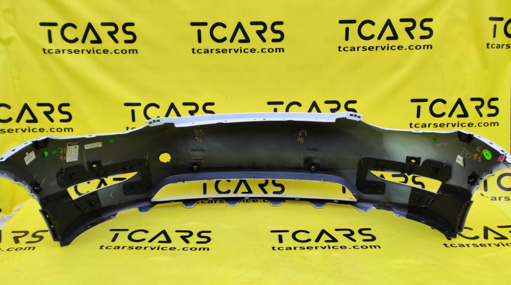 Tesla Model Y 2020-2024 Front Fascia SVC (Pearl White Multi-Coat-PPSW) OEM (used) 1493736-S3-A  Photo №4