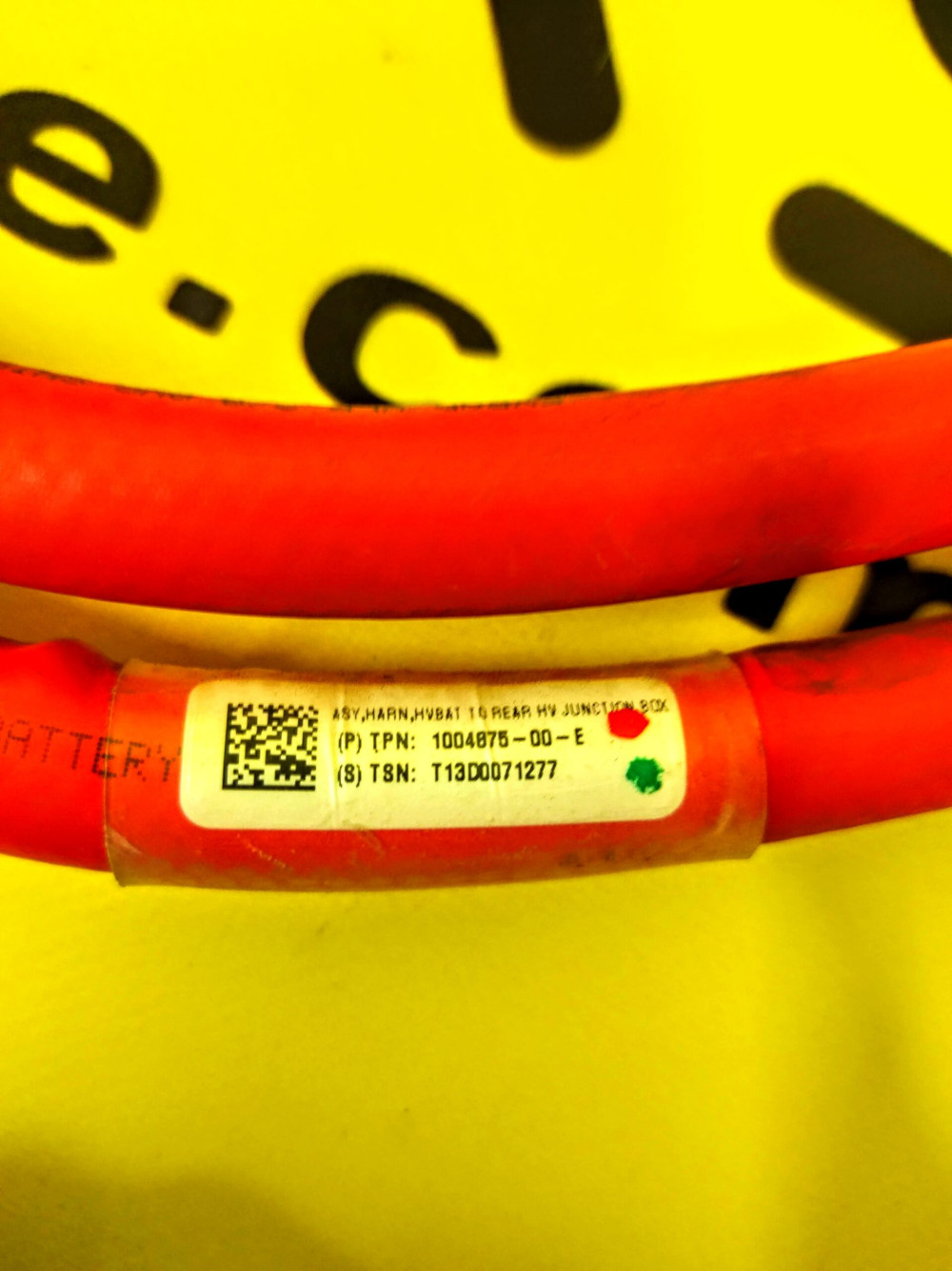 Дроти високовольтні Gen 1 від основної батареї до заднього джаншен боксу Tesla Model S 2012-2016 1004875-00-E  Фото №3