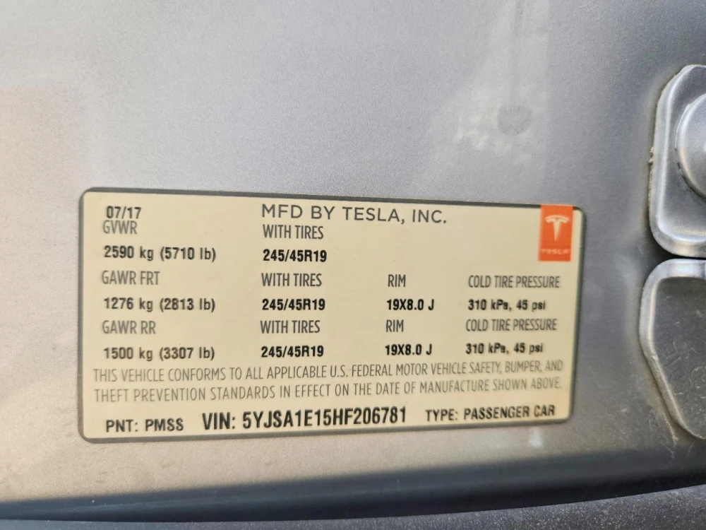 TESLA MODEL S 2017  Фото №11