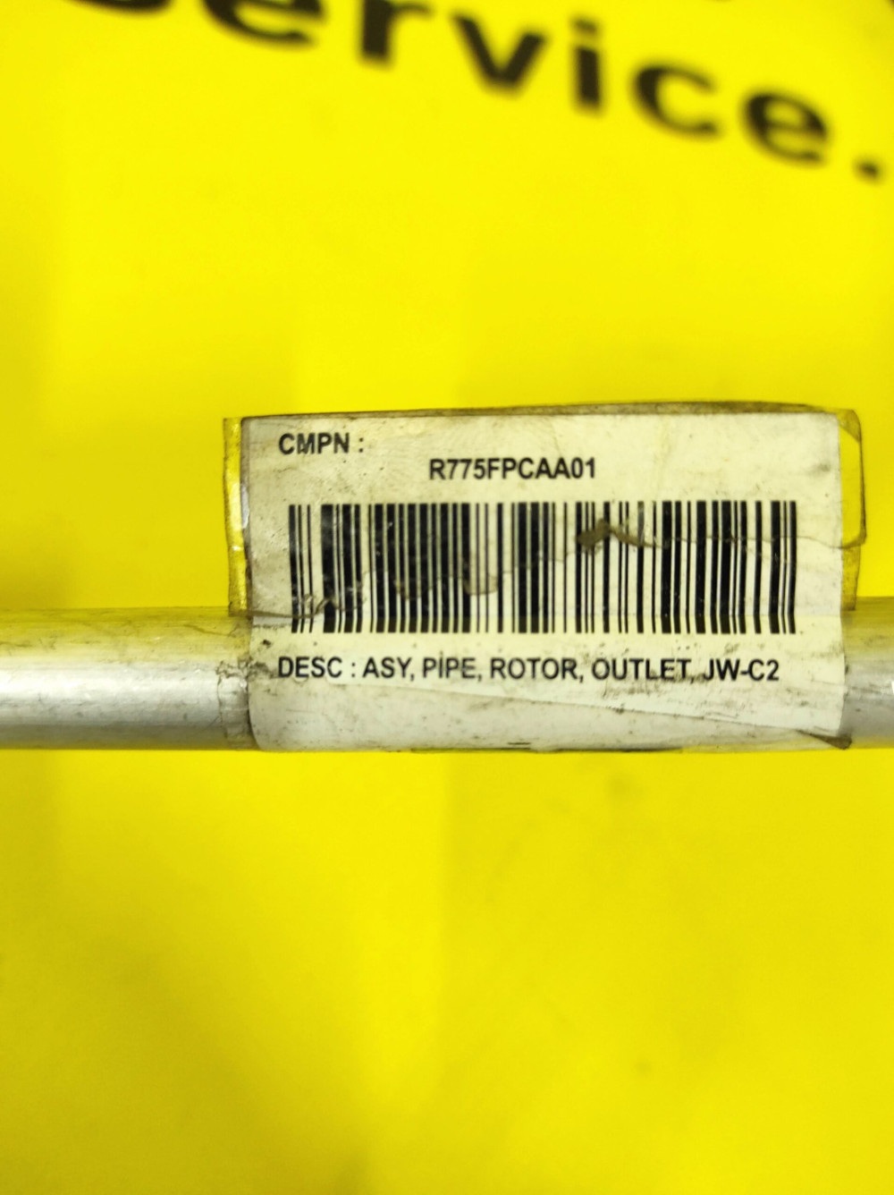 Tesla Model S 2012-2021, X 2015-2021 Pipe Cooling Rear Drive Unit Large Rotor Outlet JW-C2 OEM (used) 1002731-00-A  Photo №3