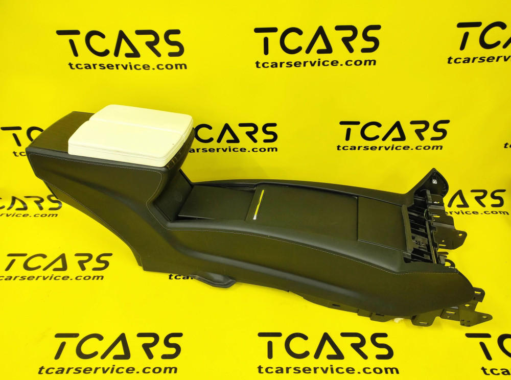 Центральная консоль с подлокотником и вещевым отделением White Tesla Model S 2016-2021, X 2015-2021 1026728-SX-W  Фото №2