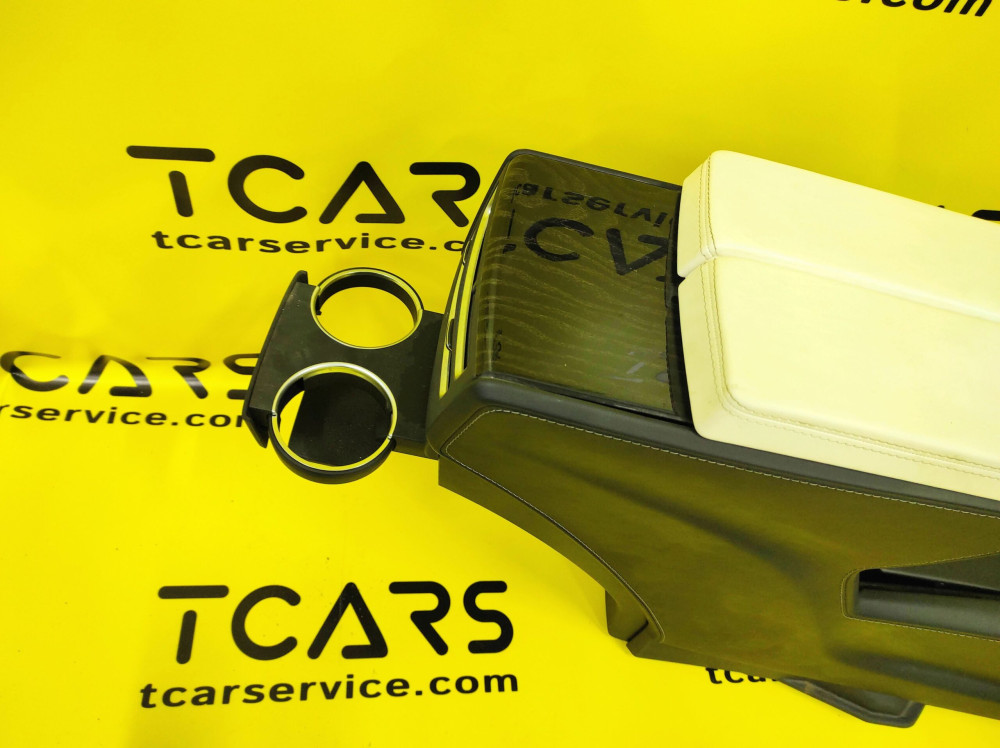 Центральная консоль с подлокотником и вещевым отделением White Tesla Model S 2016-2021, X 2015-2021 1026728-SX-W  Фото №8