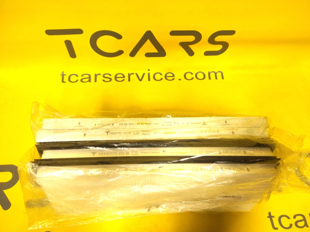 Tesla Model Y 2020-2025, Y Juniper HVAC Filter Service Kit - 2x HEPPA and 2x Carbon Filters OEM (new) 1896189-00-A  Photo №2