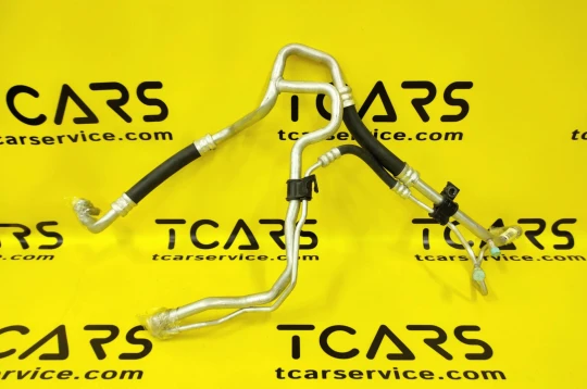 Tesla Model S 2012-2021 Suction Liquid Air Conditioning Line Assembly (from TXV Evaportator Valve to Compressor/connection with Line to RH Condenser and Chiller) Dual Motor OEM 1031670-00-I