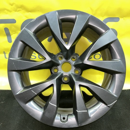 Tesla Model X Palladium 2021-2025 Wheel - REAR - R20x10J ET35 - Cyberstream Gunpowder OEM (used with damage) 1244222-01-B (1620222-00-B)