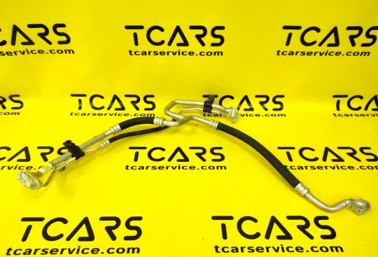 Tesla Model S(2012-2016) Suction Liquid Air Conditioning Line Assembly (from TXV Evaporator Valve to Compressor/connection with Line to RH Condenser and Chiller) RWD OEM 1028400-00-D