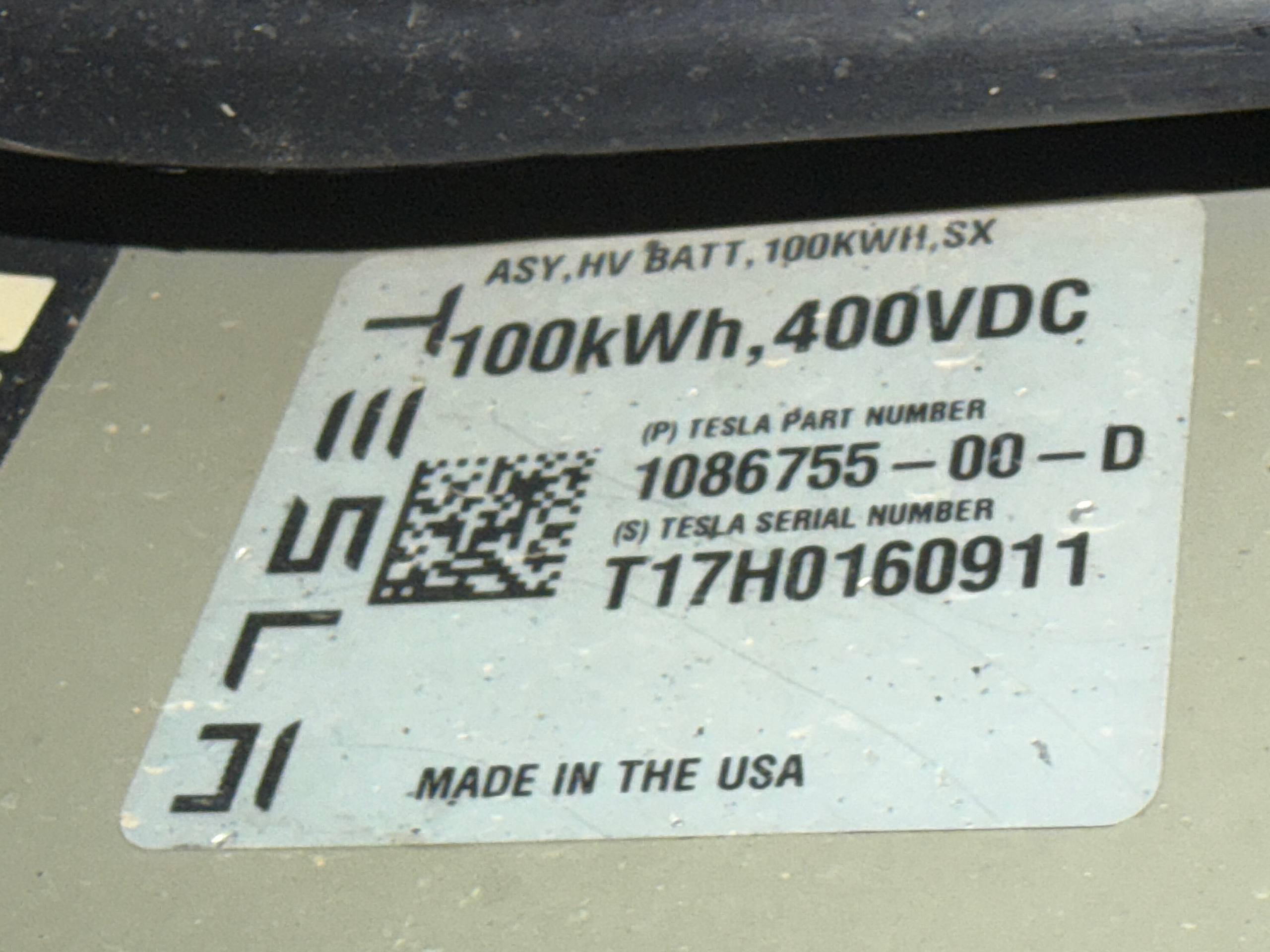 Батарея високовольтна Tesla S/X 100KWh повний привід 2017 1086755-00-D  Фото №2