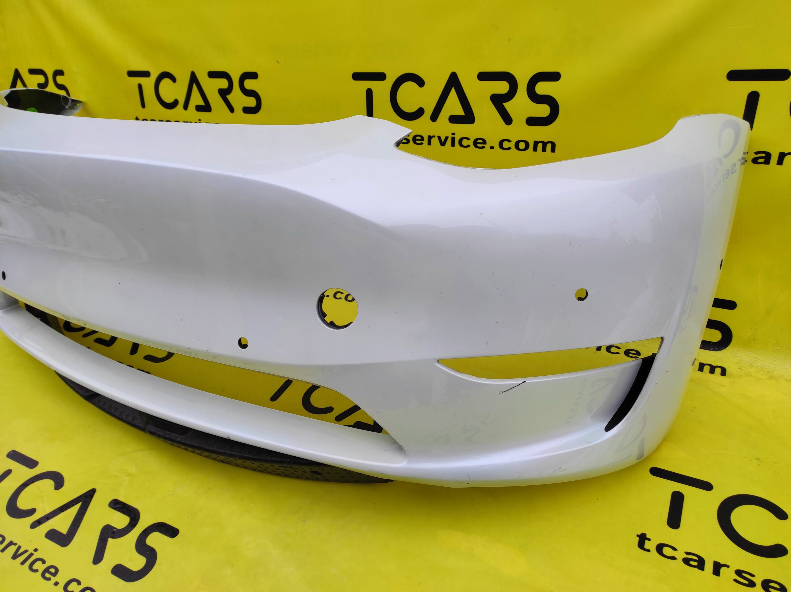 Tesla Model Y Front Fascia SVC (Pearl White Multi-Coat-PPSW) OEM (used) 1493736-S3-A  Photo №3